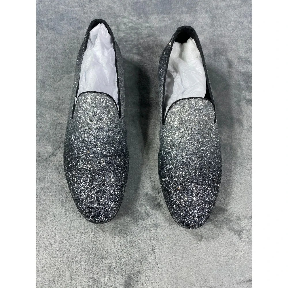 Aldo‎ Men's Shoe US 10 Glitter Slip On Loafer Tuxedo Sparkling Dress Formal EUC